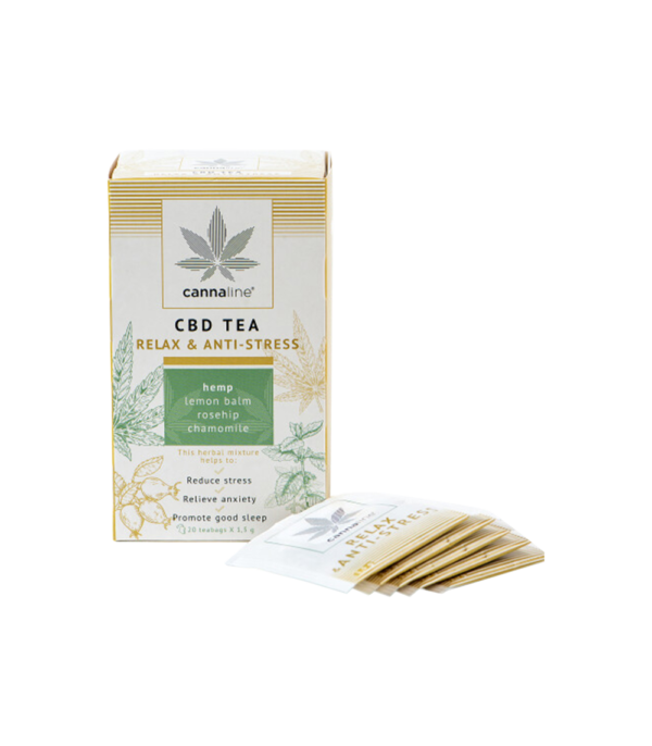 Cannaline CBD Tea Relax & Anti-Stress – 20 teabags